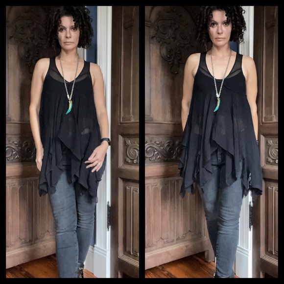 All Saints Tops - All Saints Anthia Black Silk Top wear multiple ways! UK8/US4